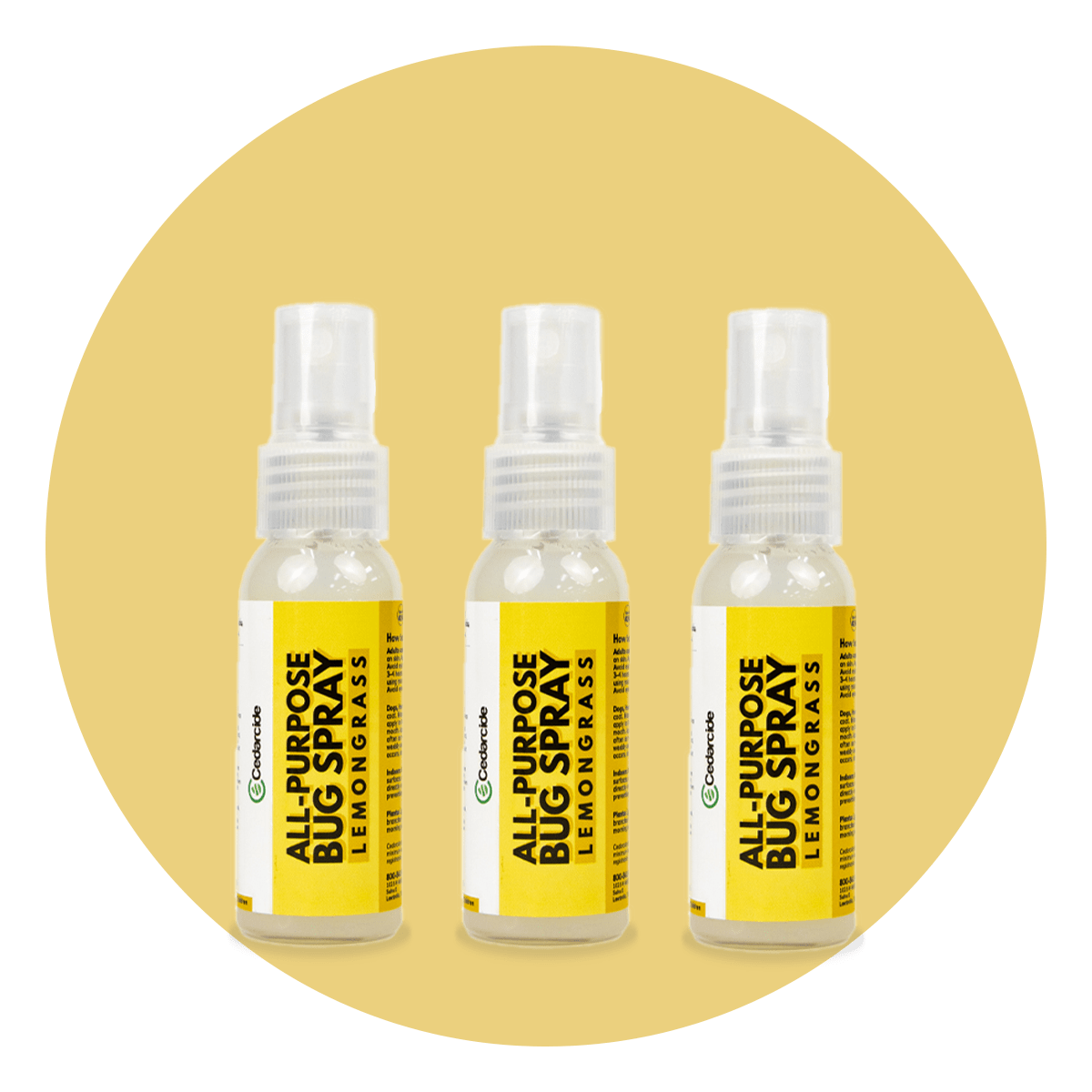 Travel size of All-Purpose Bug Spray - Lemongrass