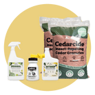 lemongrass and cedar granules to control mosquitoes