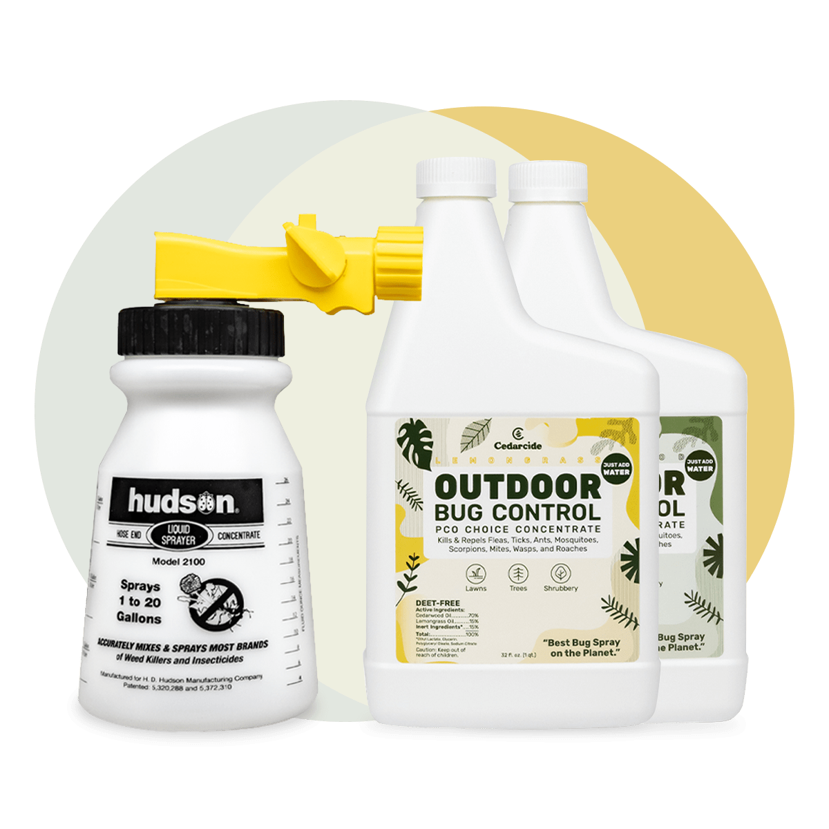 Outdoor Bug Control in 32 ounces with hudson spray bottle
