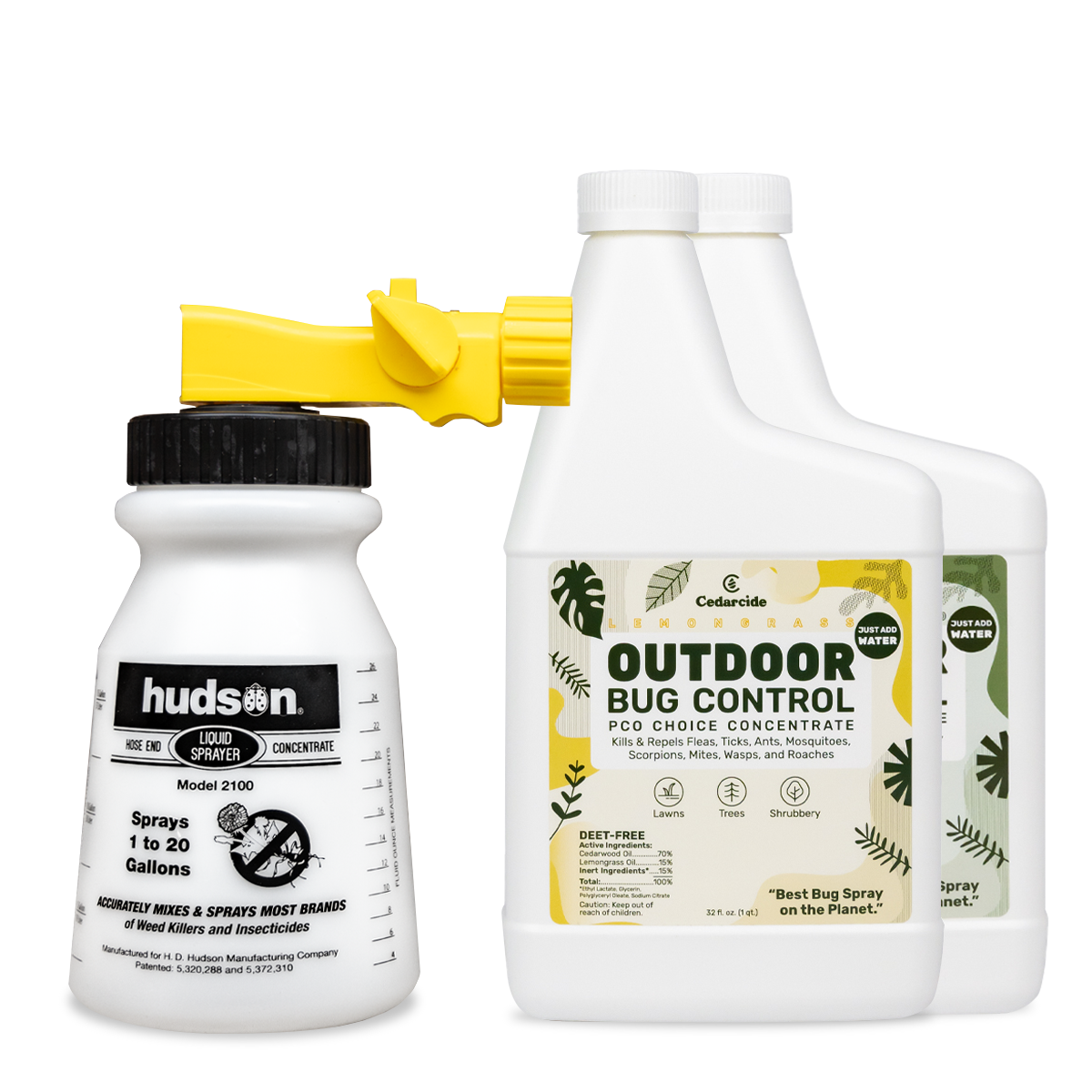 Outdoor Bug Control in 32 ounces with hudson spray bottle