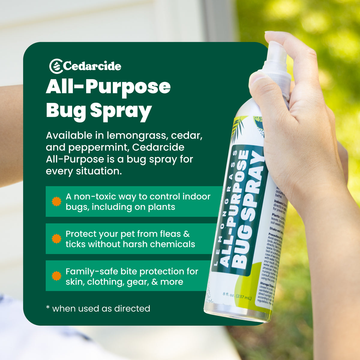 The Best Pet-Friendly All-Purpose Bug Spray | Cedarcide