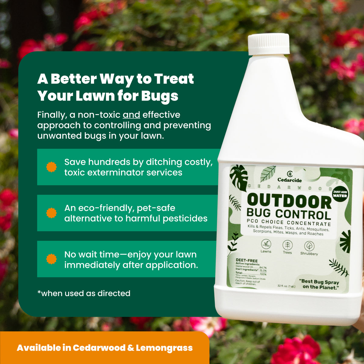 Best Pet Friendly Outdoor Bug Control | Cedarcide