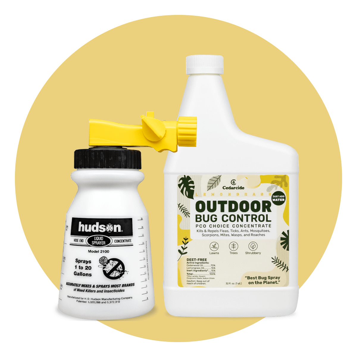 Sunday Outdoor Pest Protection Bundle 32-fl oz Concentrate Natural Mosquito  Killer Hose End Sprayer (2-Pack) in the Pesticides department at