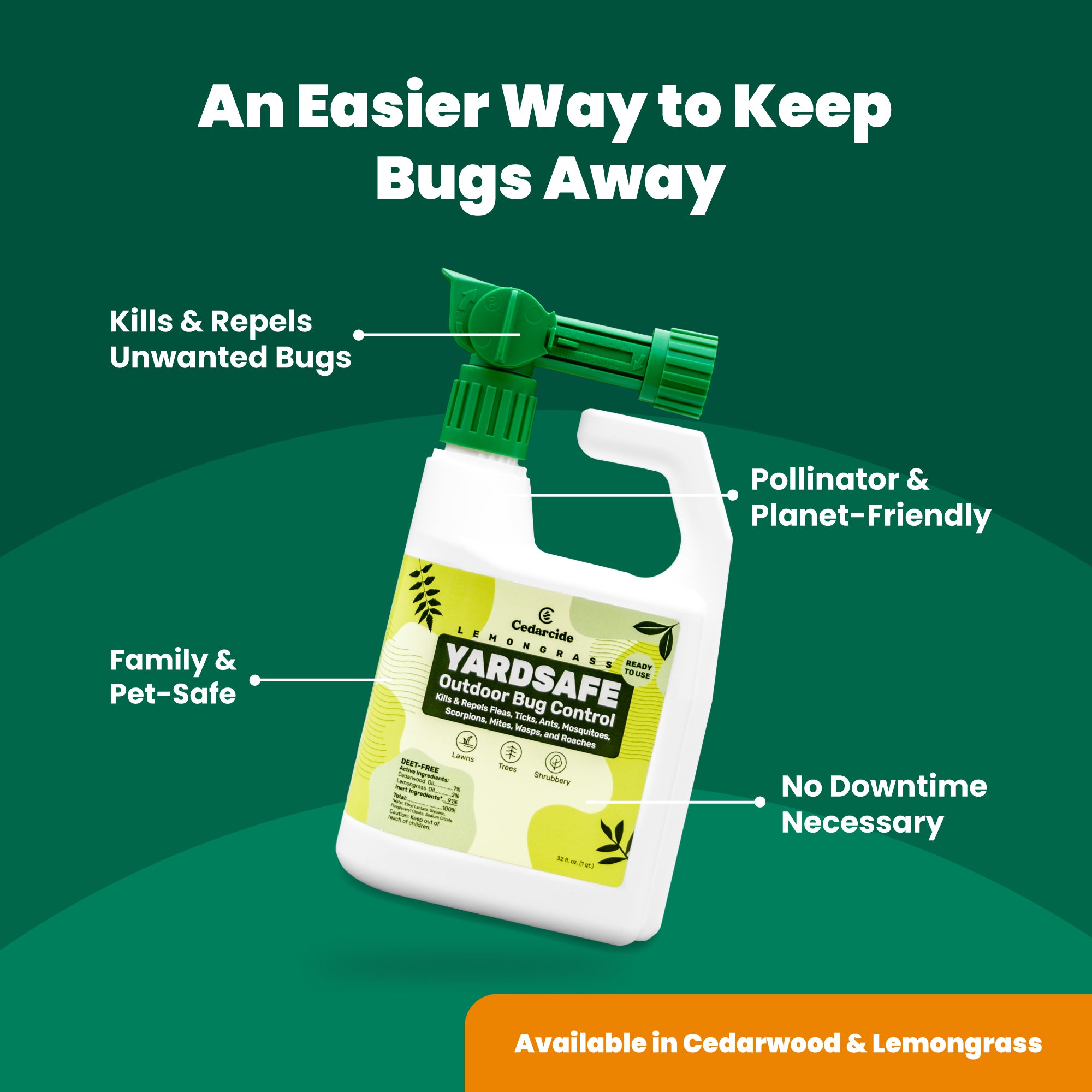 Yardsafe Outdoor Bug Control for Families | Cedarcide