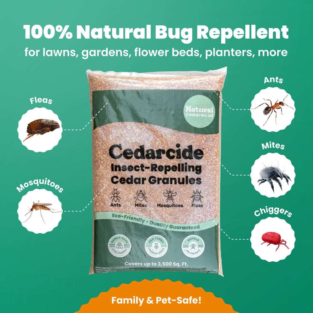 Say Goodbye to Biting Bugs with Cedar Granules | Cedarcide