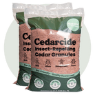 two bags of cedar granules for pest control