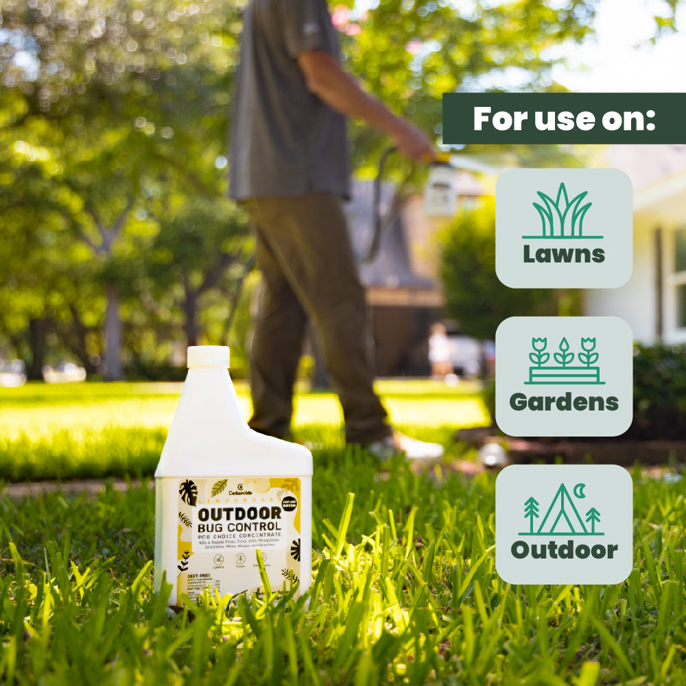 outdoor bug control uses